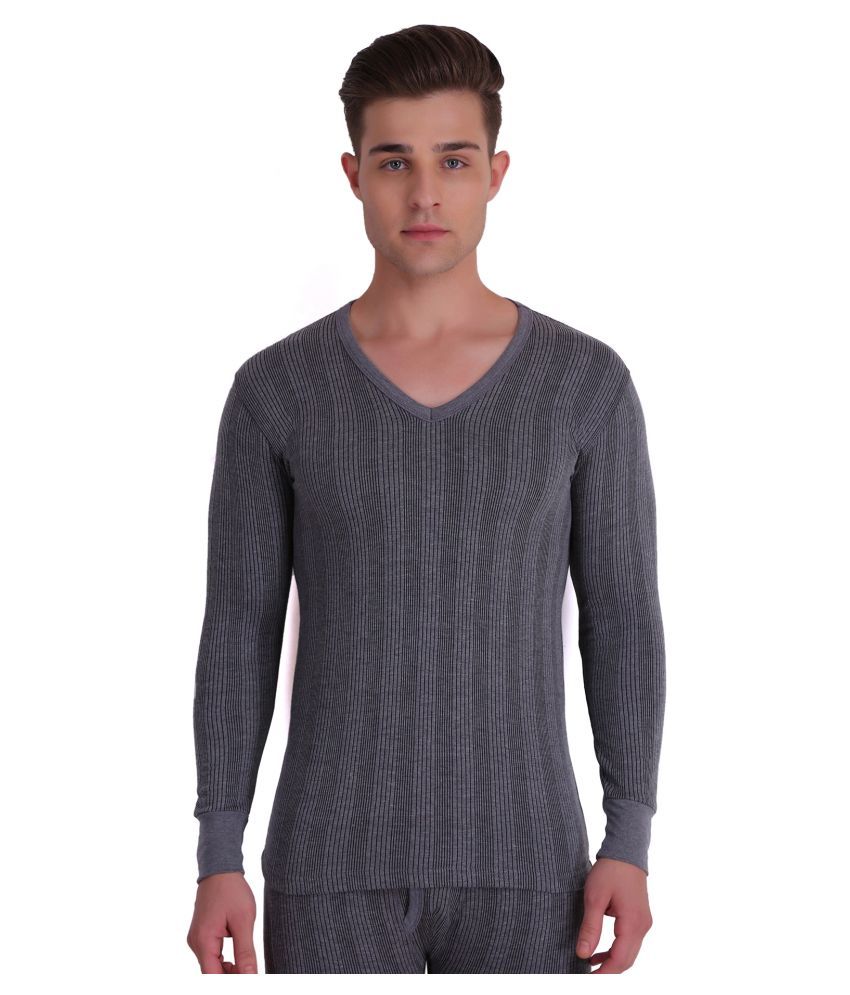 dark grey thermal shirt