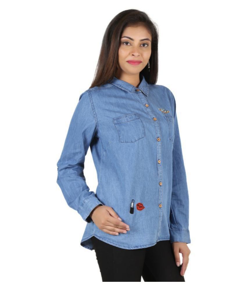Buy GOODWILL Blue Denim Shirt Online at Best Prices in India - Snapdeal