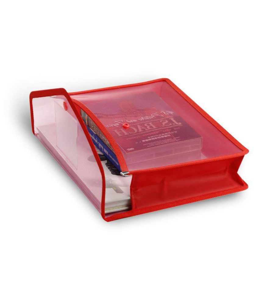     			Transparent Poly-Plastic A4 Documents File Storage Bag With Snap Button