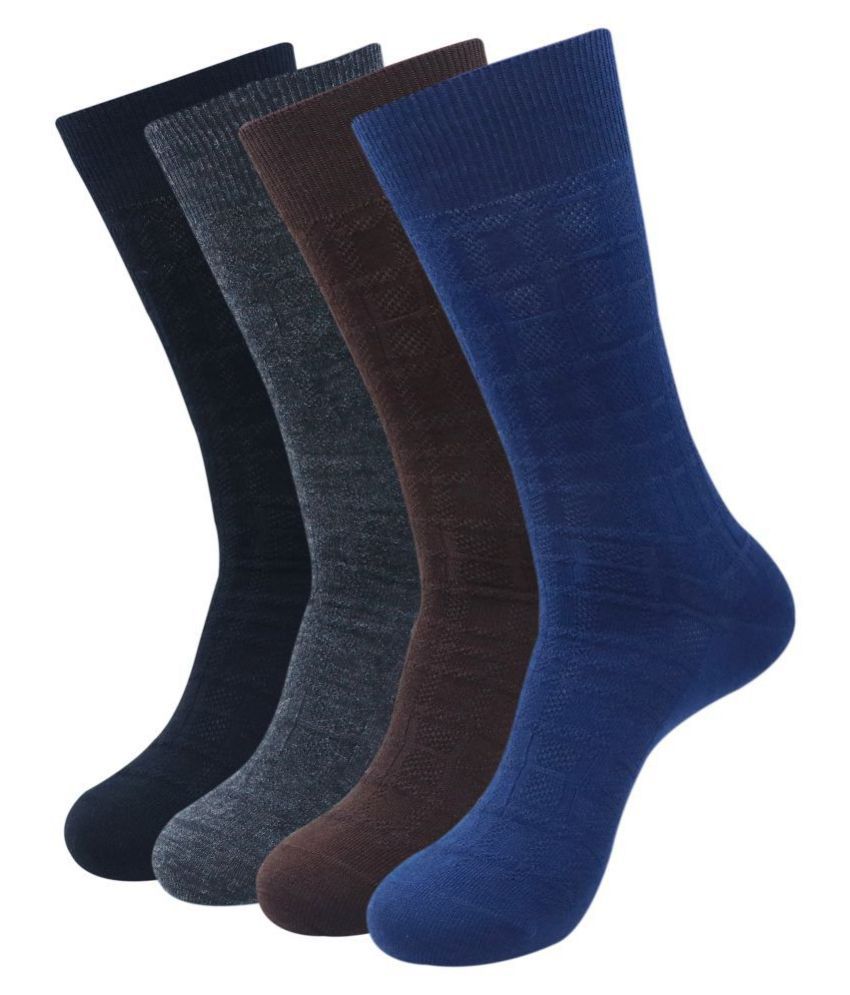     			Balenzia Woolen Mid Length Winter Socks Pack of 4