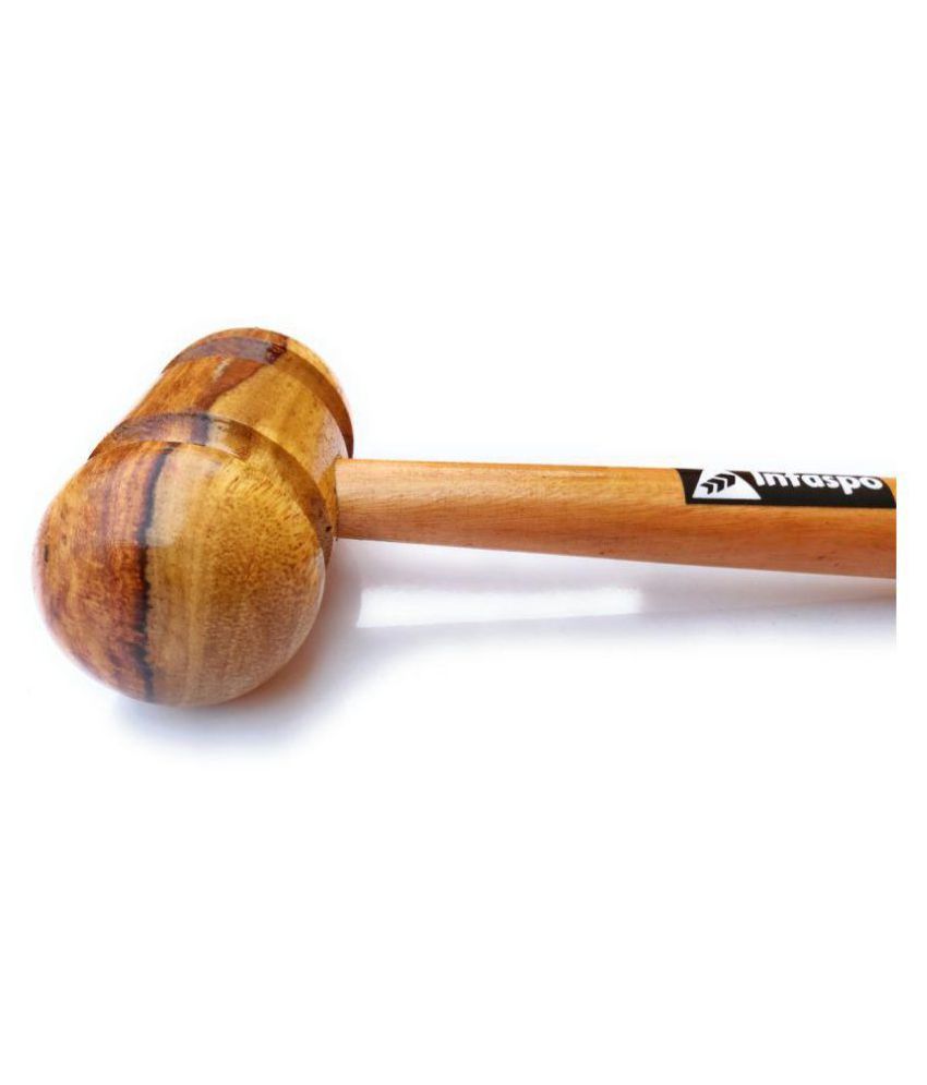 Infaspo Cricket Bat Knocking Wooden Hammer Wooden Bat Mallet Wooden Bat