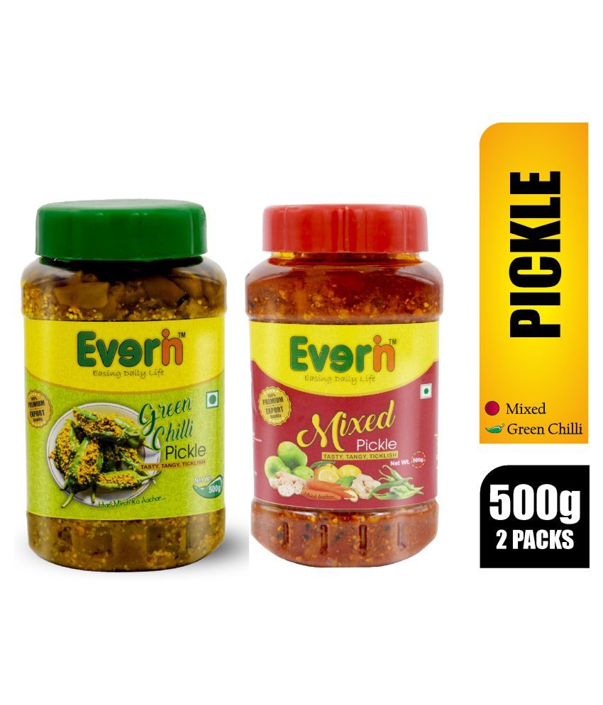Everin Tasty, tangy and ticklish Pickle 1000 g Pack of 2 Buy Everin