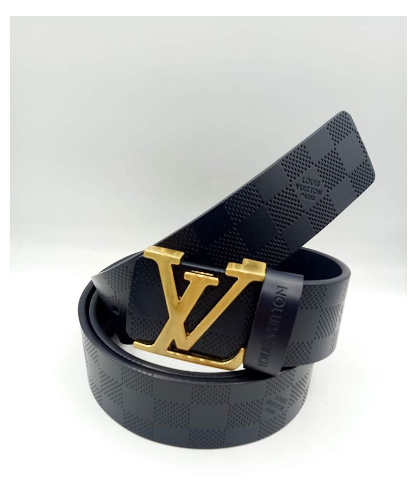 LV Belt Black Leather Casual Belt: Buy Online at Low Price in India - Snapdeal