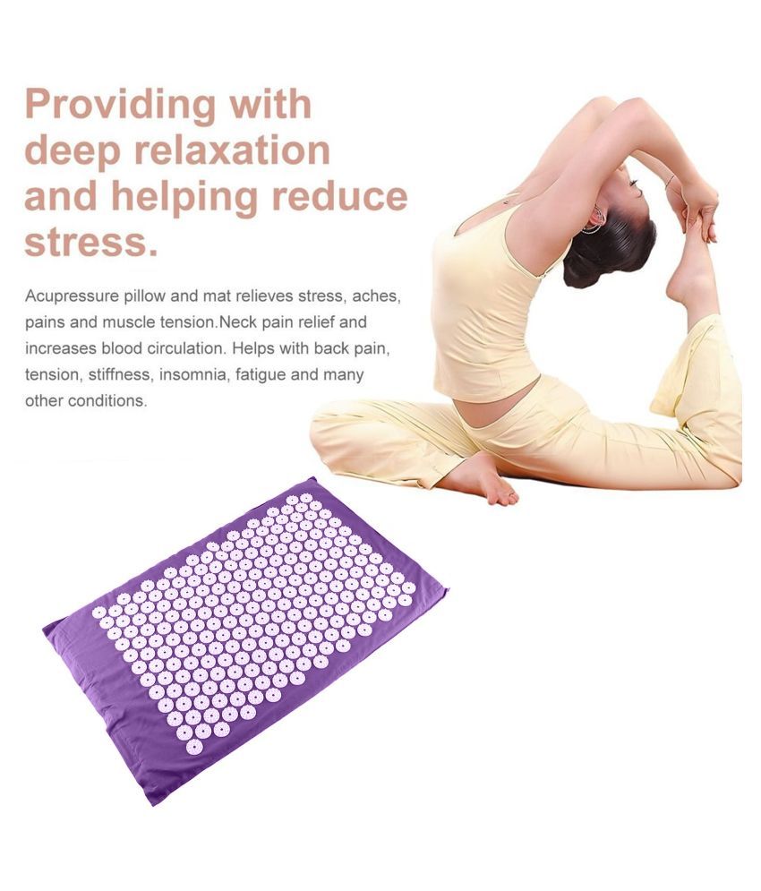 Shopizone Acupressure Mat for Back Pain Relief and Muscle ...