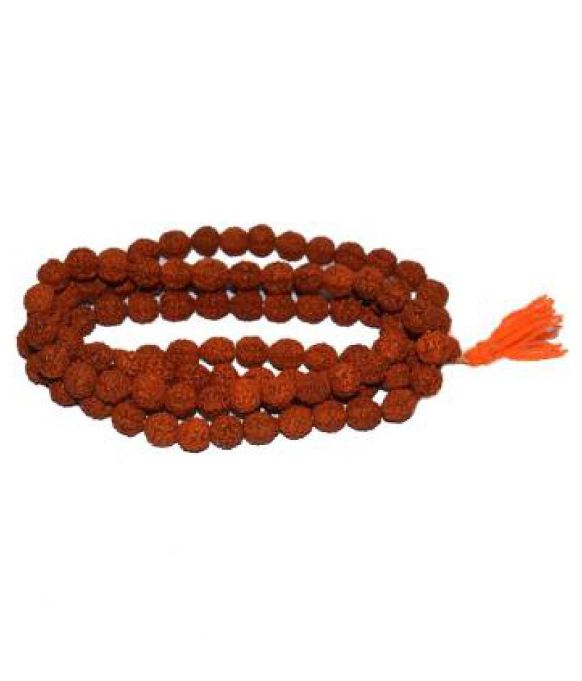     			cRudraksha Mala 108 + 1 Beads Rudraksha Jap Mala 100% Original Genuine Wood Chain