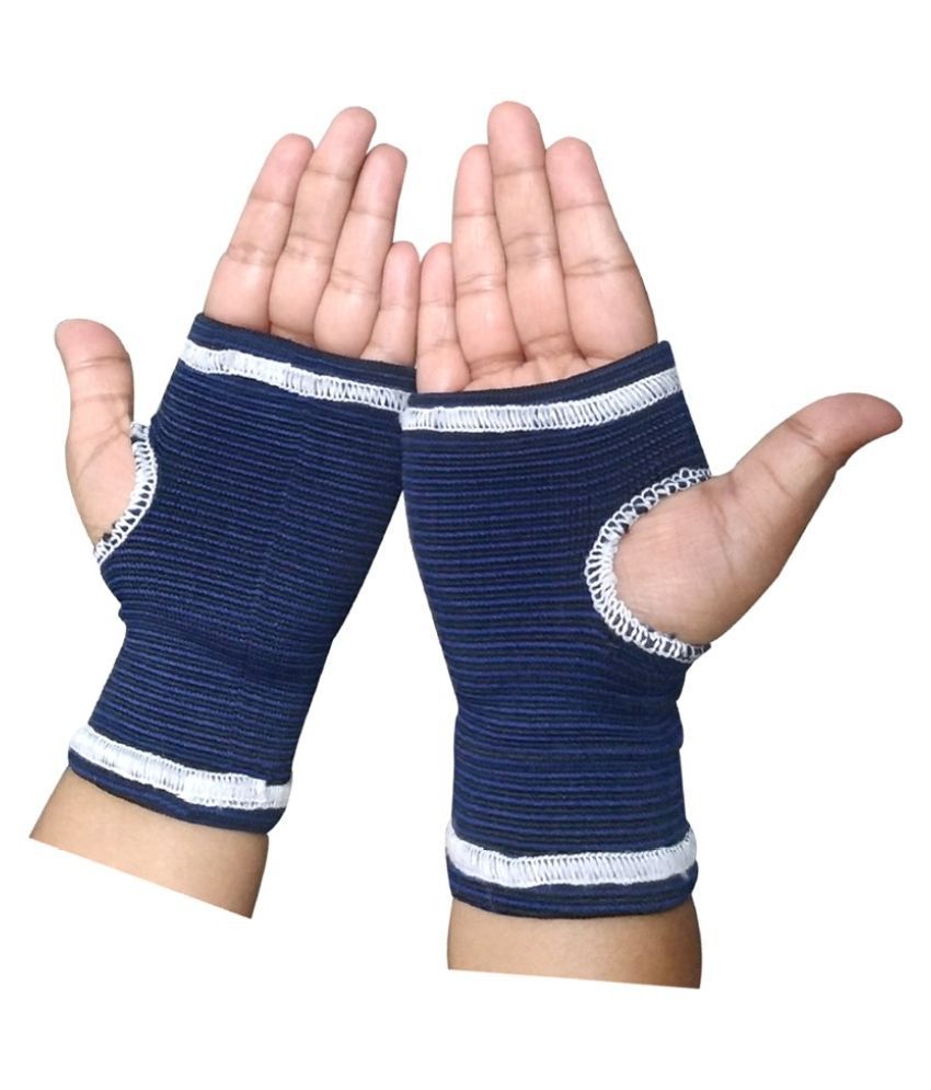     			JM Blue Palm & Wrist Glove Hand Grip Support Protector Gym for Boys & Girls (Set of 1 Pair)