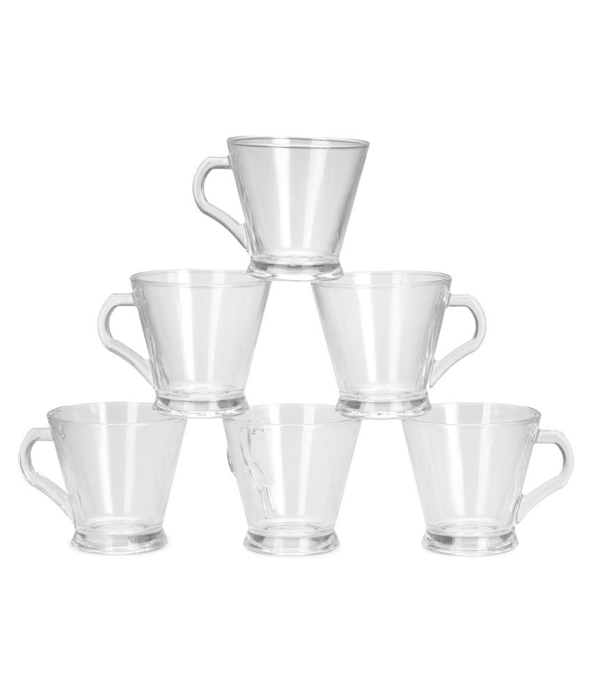     			Somil Glass Tea Cup, Transparent, Pack Of 6, 100 ml