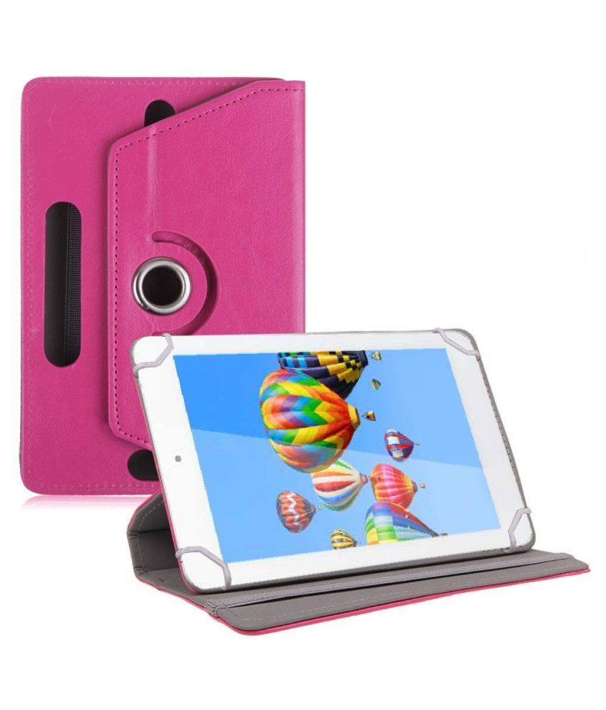 Digiflip Pro Et701 Tab Flip Cover By TGK Pink Cases & Covers Online at Low Prices Snapdeal India