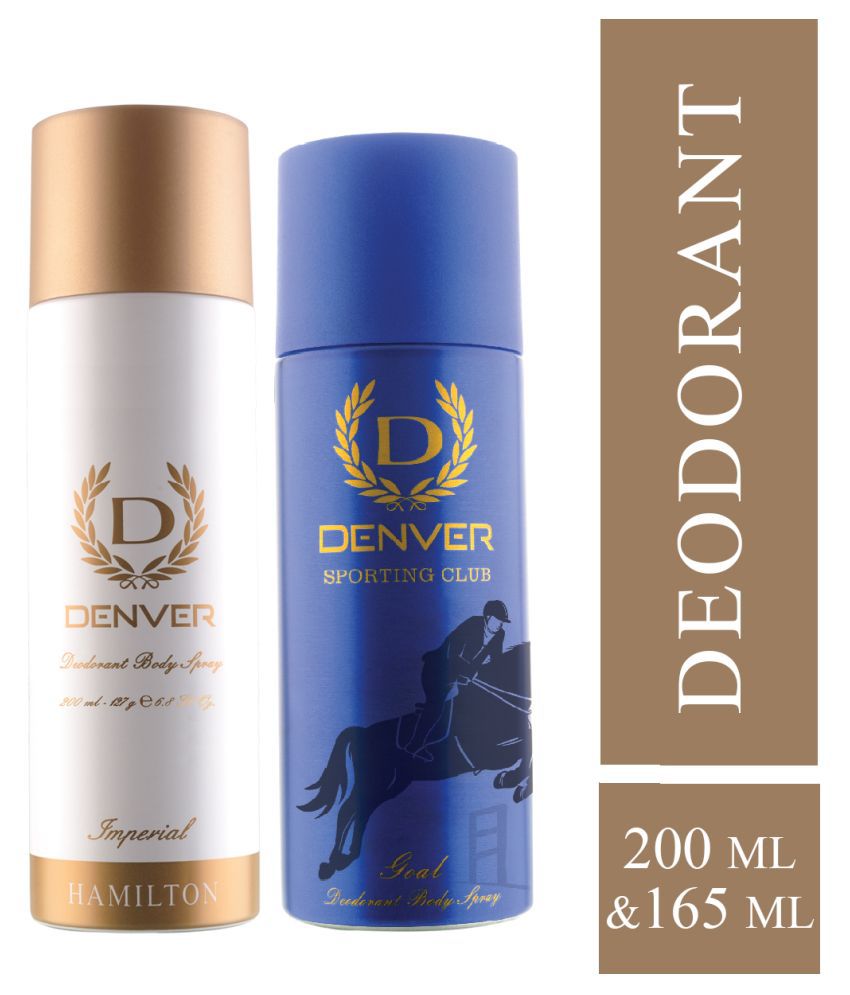     			Denver - Imperial , Goal Deodorant Spray for Men 365 ml ( Pack of 2 )