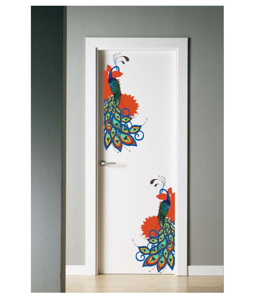     			Decor Villa PEACOCK Sticker ( 53 x 58 cms )