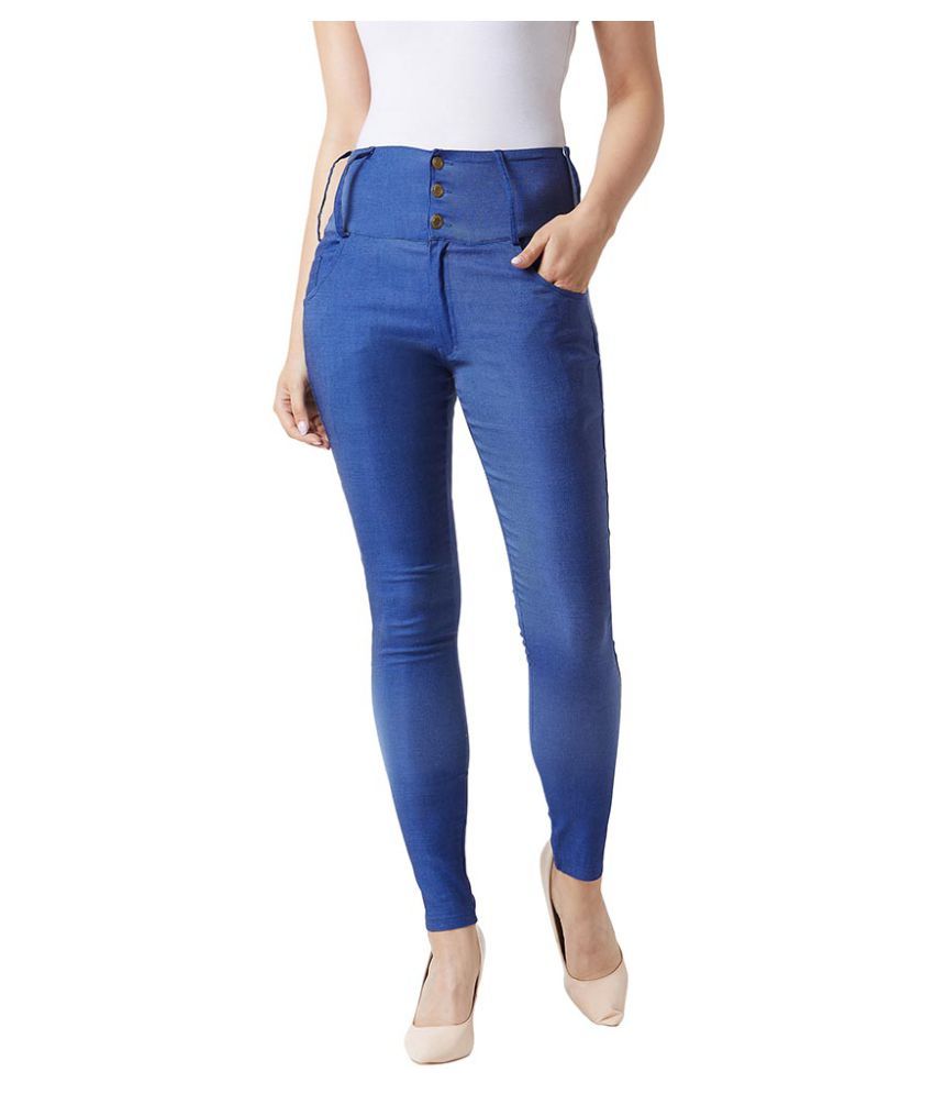     			Miss Chase Cotton Jeggings - Blue