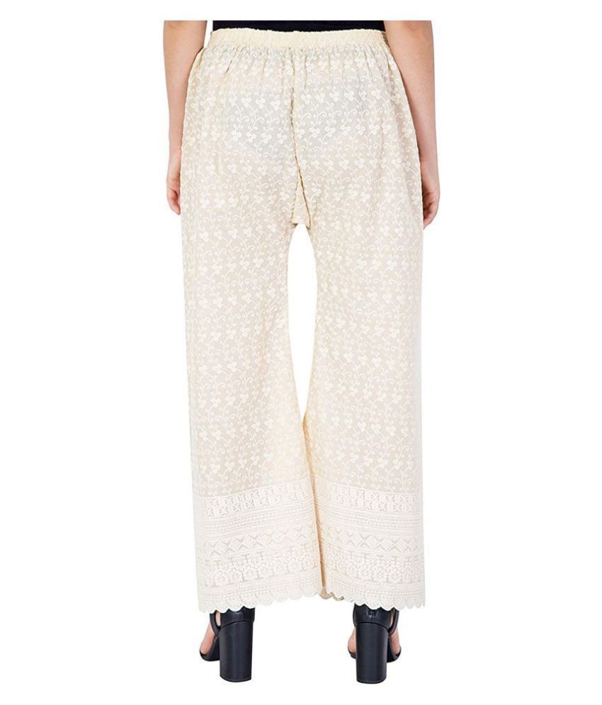 Buy Muskan Fab Cotton Palazzos Online at Best Prices in India - Snapdeal