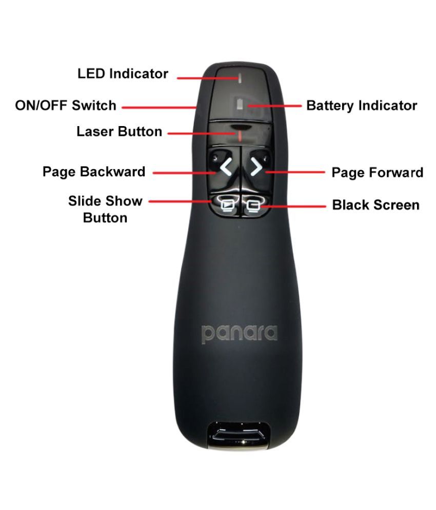 Wireless Laser Powerpoint PPT Presenter Slide Changer Controller with ...