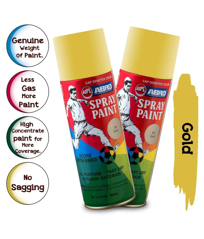 ABRO SPRAY PAINT GOLD 400ML PACK OF 2 Buy ABRO SPRAY PAINT GOLD 400ML
