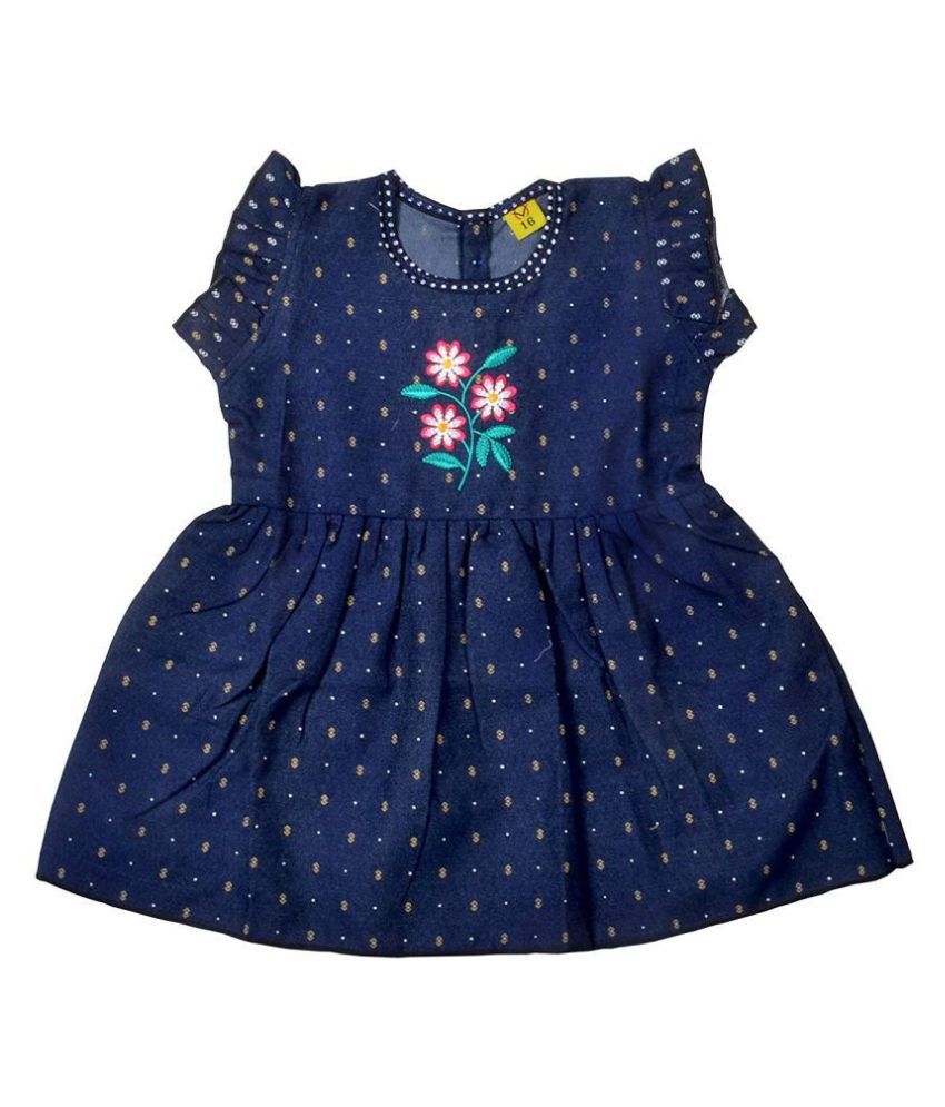 Buy Sathiyas Girls Denim Frocks Online at Best Price in India - Snapdeal