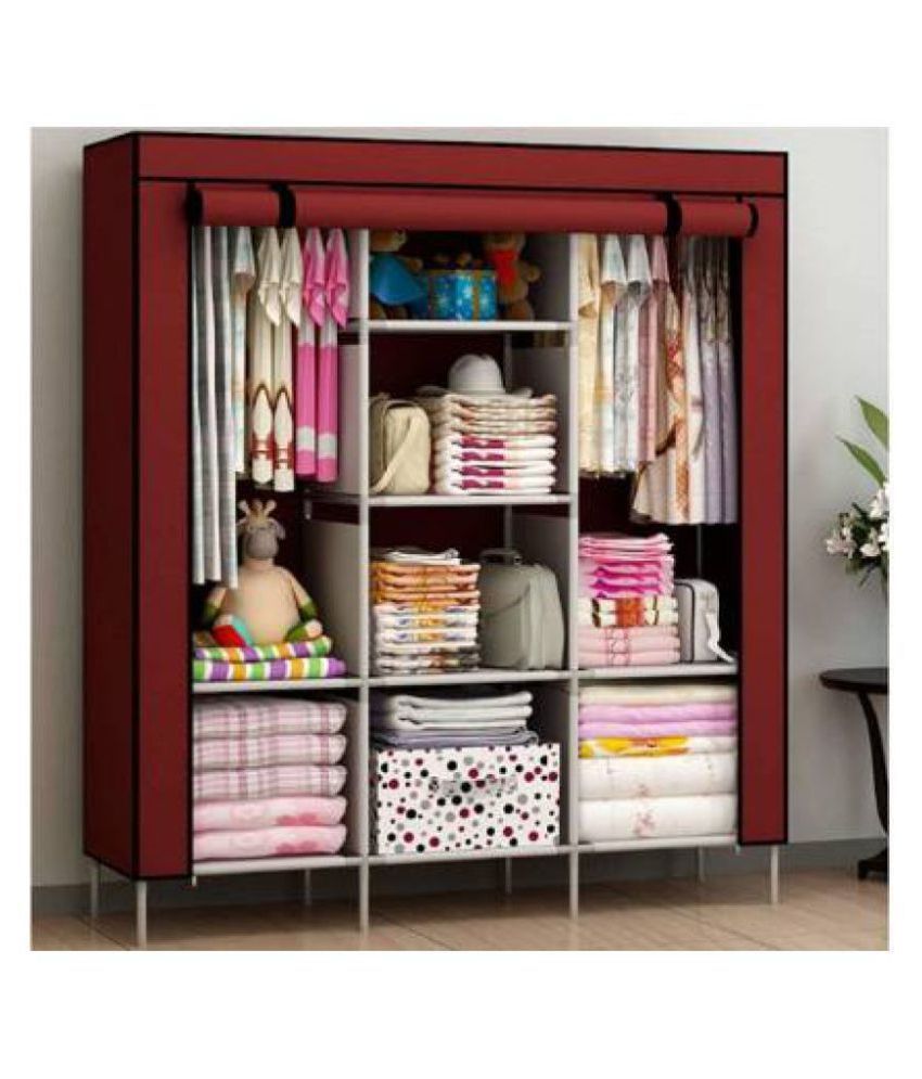 Trendy Fancy And Portable Foldable Almirah Wardrobe With 6 Cabinet