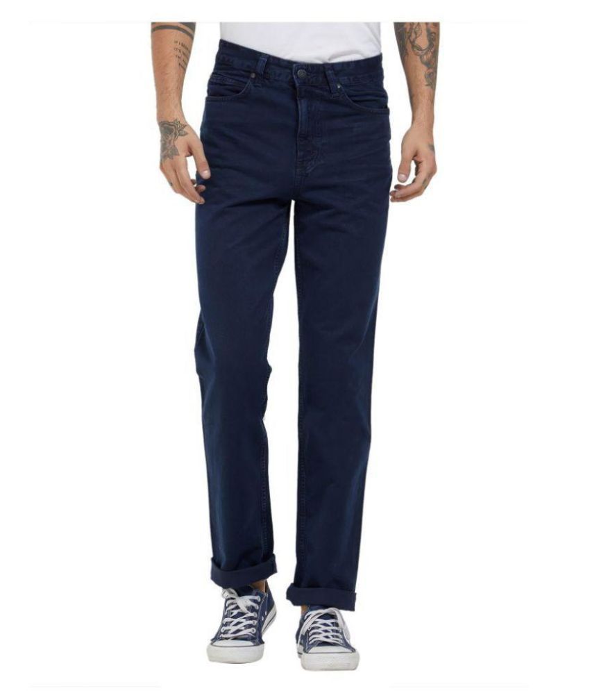 blue regular fit jeans