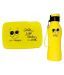 Smiley set of tiffin and bottle yellow 2 Containers Lunch Box 300 ml