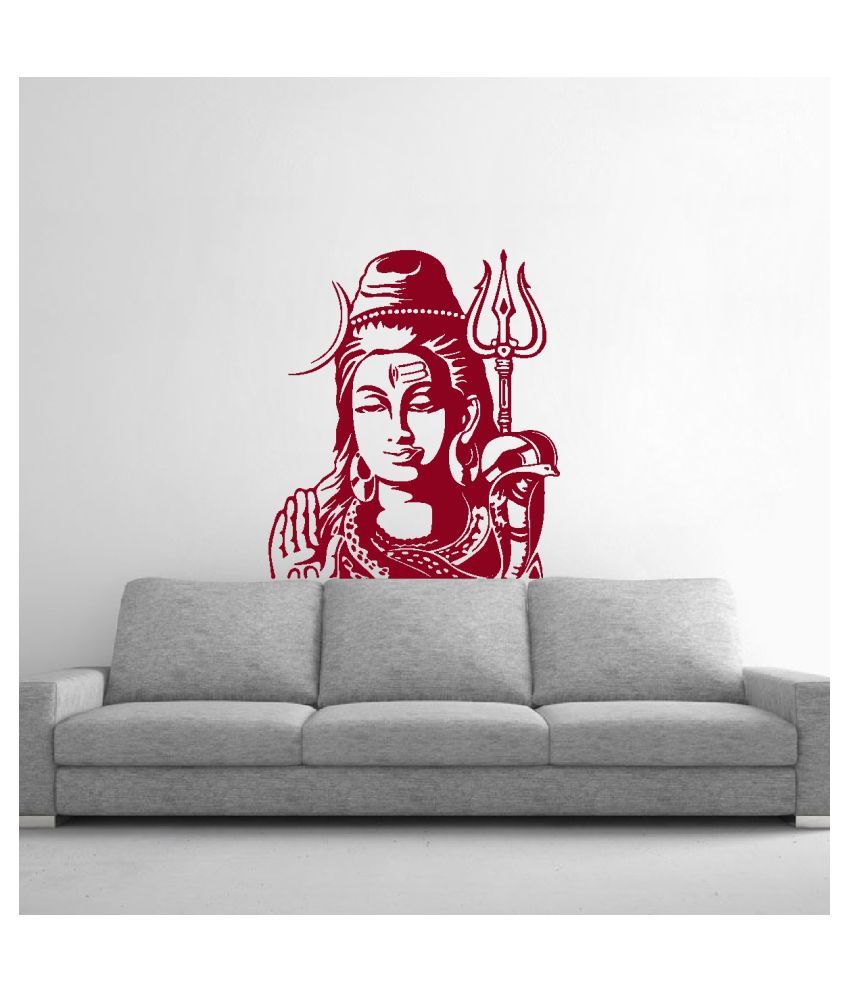     			Decor Villa Shiv ji Sticker ( 50 x 58 cms )