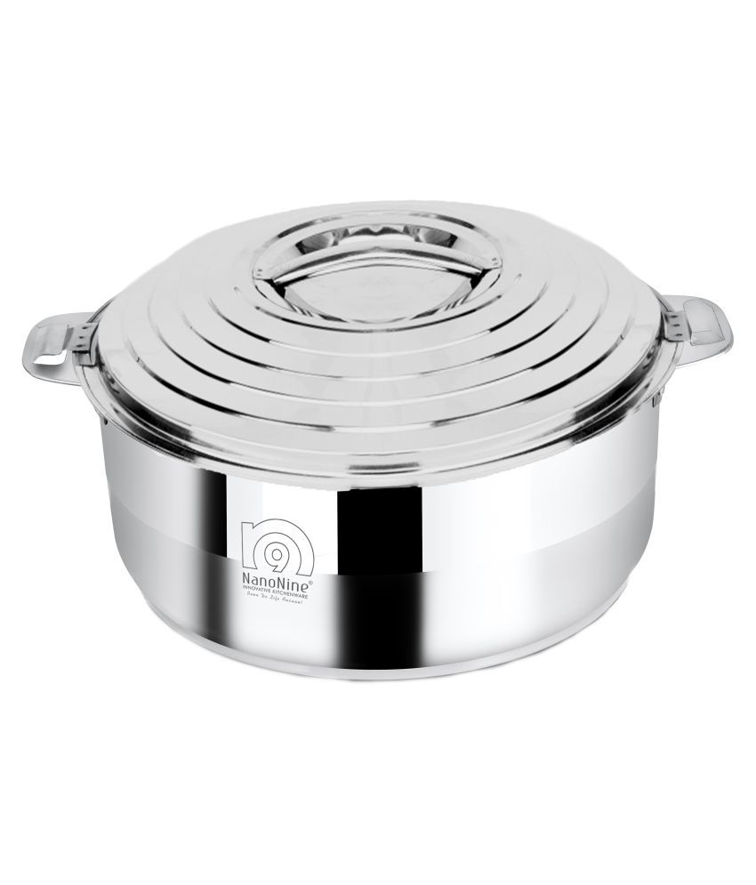     			Nanonine Hot Galaxy Double Wall Insulated Stainless Steel Casserole With Steel Lid, 2.57 Litre, 1 Pc