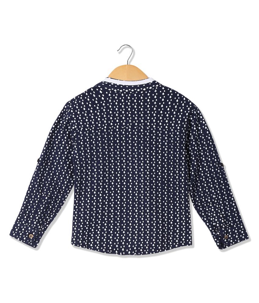 Boys Mandarin Collar Printed Shirt Buy Boys Mandarin Collar Printed