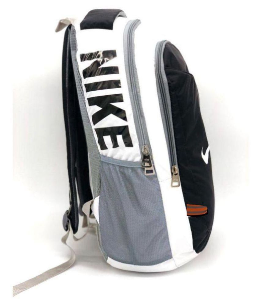 black and white nike bag