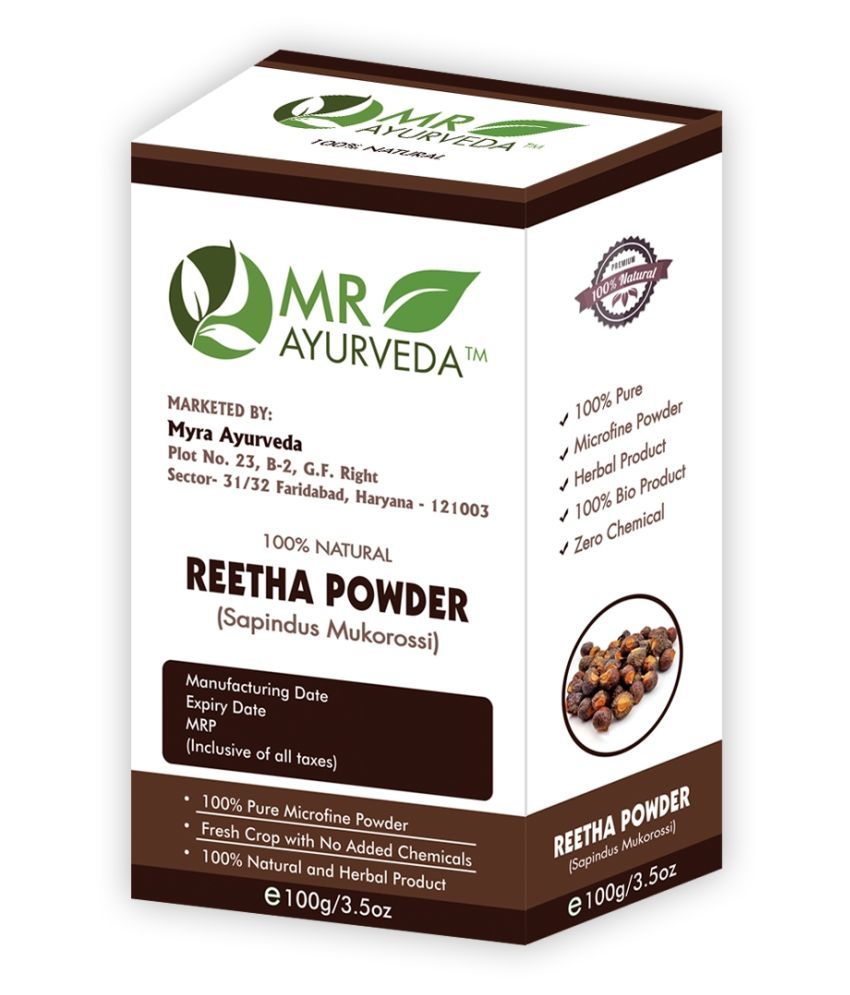 MR Ayurveda Reetha Powder Hair Growth Hair Scalp Treatment 400 g Pack