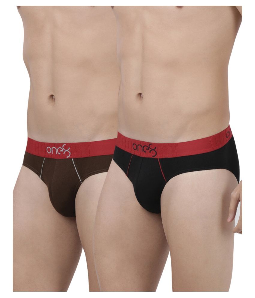     			One8 by Virat Kohli - Multicolor Cotton Blend Men's Briefs ( Pack of 2 )