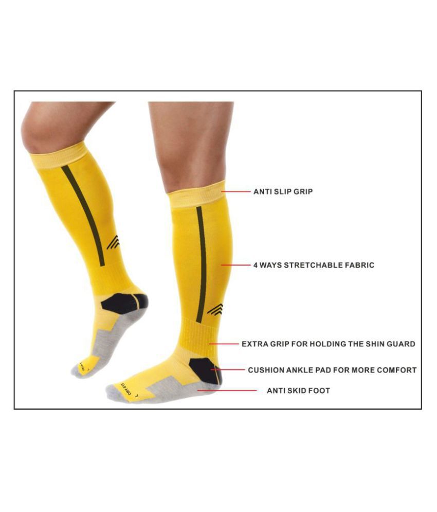     			Just Rider Yellow Football Socks Pack of 2