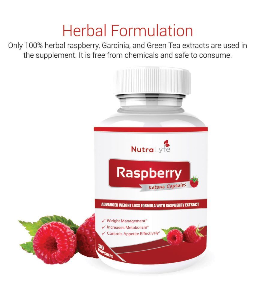 Nutralyfe Raspberry Ketone Extract 800 Mg Capsules 180 no.s Unflavoured