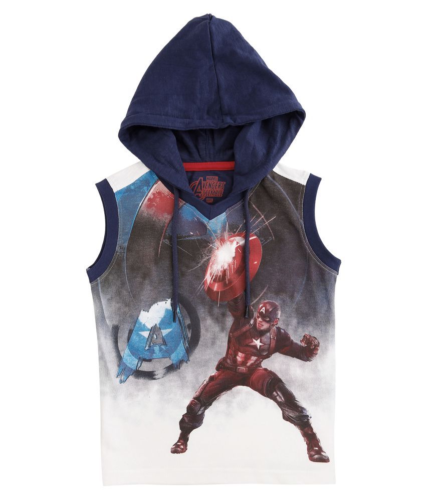 captain america hooded t shirt