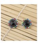 SILVER SHINE Attractive Party Wear Multi Colour Stud Diamond Earring For Women Girl