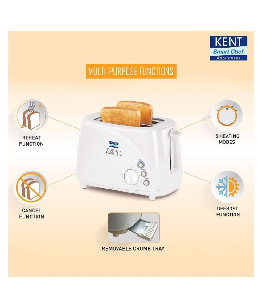 Kent 16031 850 Watts Pop Up Toaster Price in India Buy Kent 16031 850