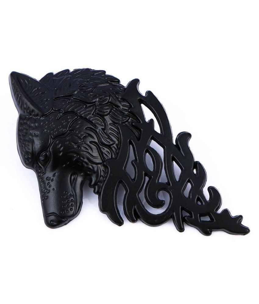 Men Lapel Wolf Badge Pin Shirt Suit Collar Jewelry Clothes Decorations
