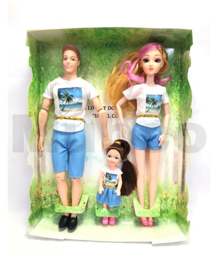 barbie doll family set