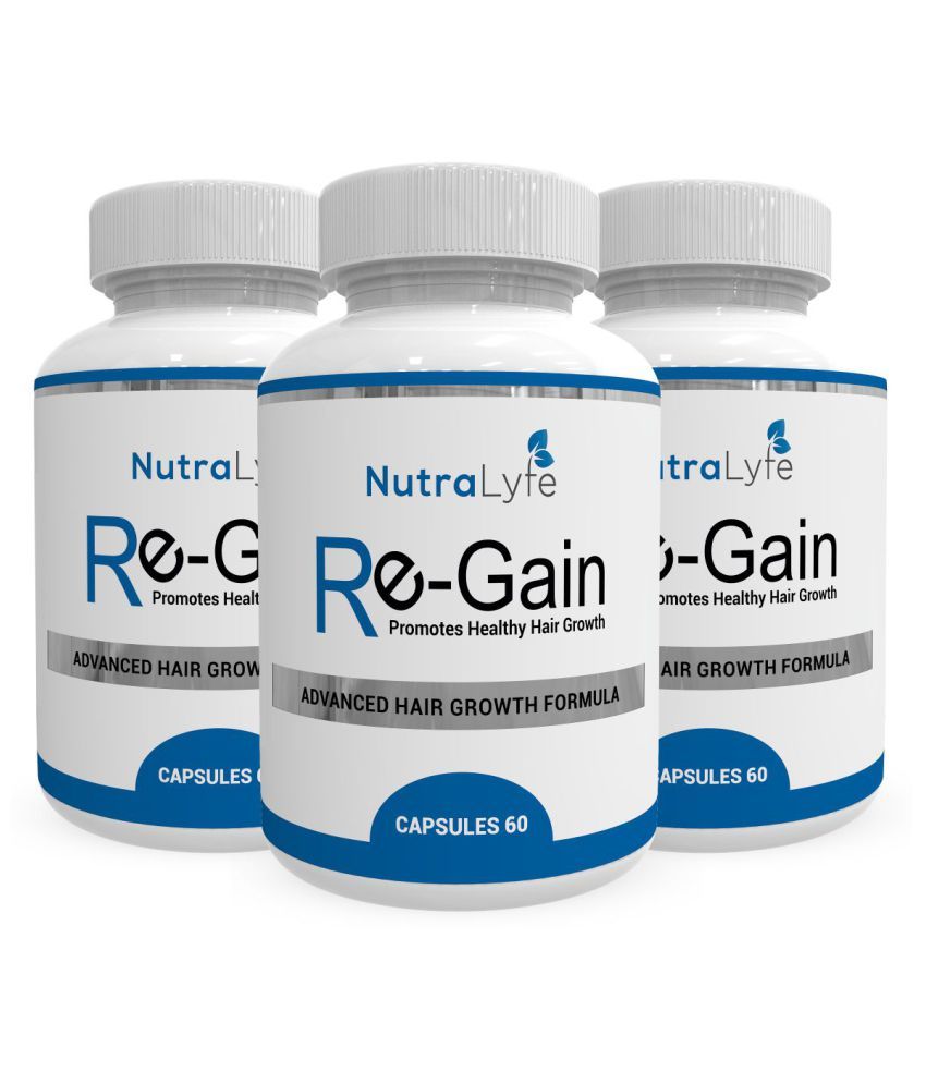 Nutralyfe Hair Regain All Natural Hair Loss Supplement For
