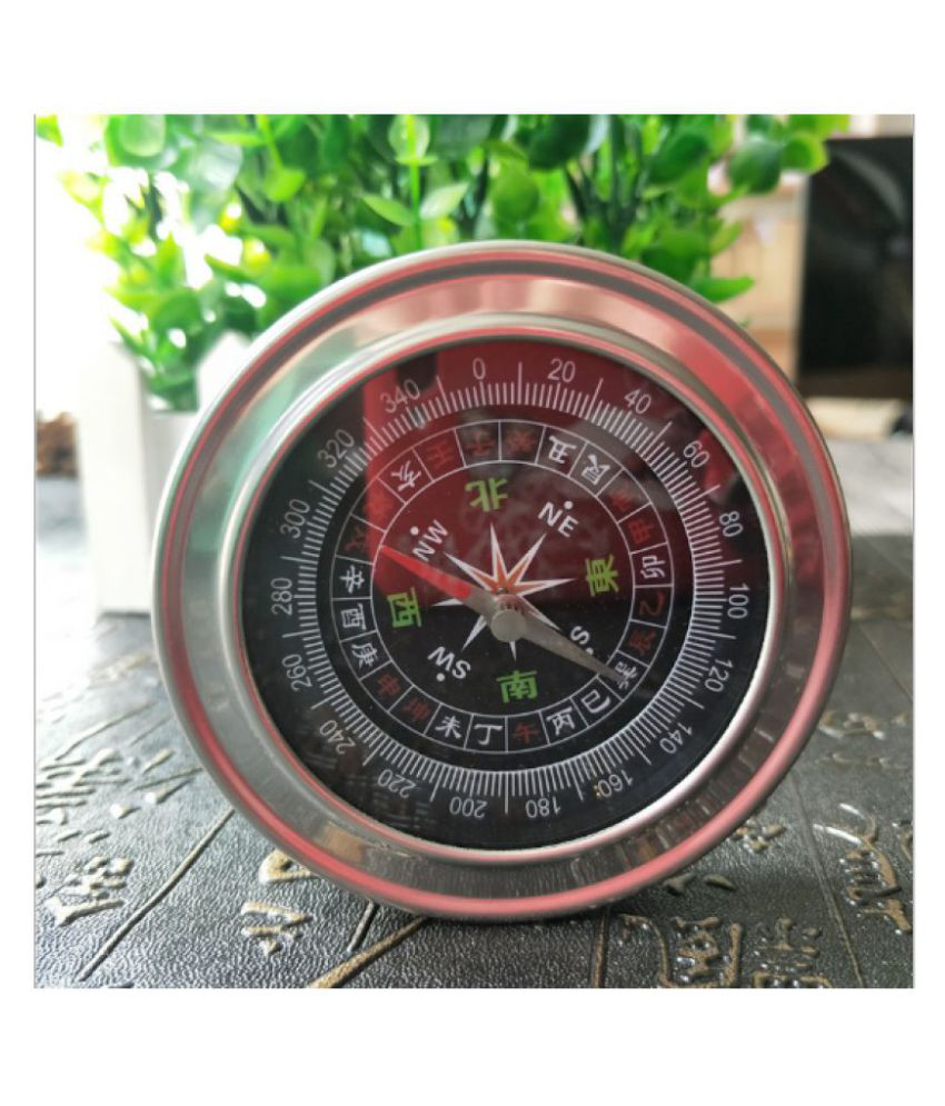 Black Amazing India Online Stainless Steel Directional Magnetic Compass for Feng Shui/Travel 