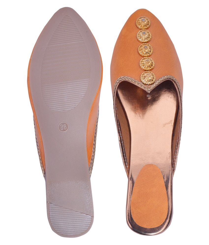 Unistyle Tan Ethnic Footwear Price in India Buy Unistyle Tan Ethnic