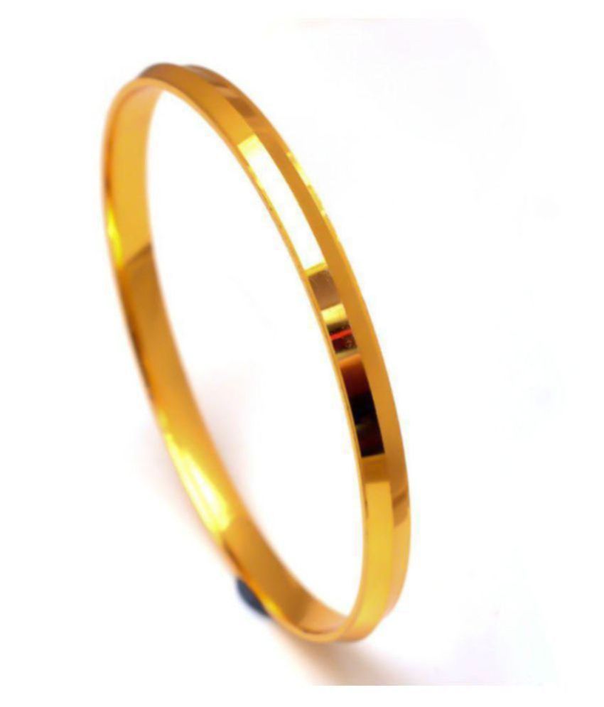 Shining Jewel 22k Gold Plated Punjabi Sikh Kada For Men (SJ_3089): Buy ...