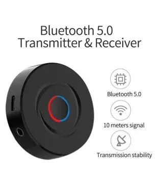 Bhavi Bluetooth 2in1 Audio Receiver Transmitter Black