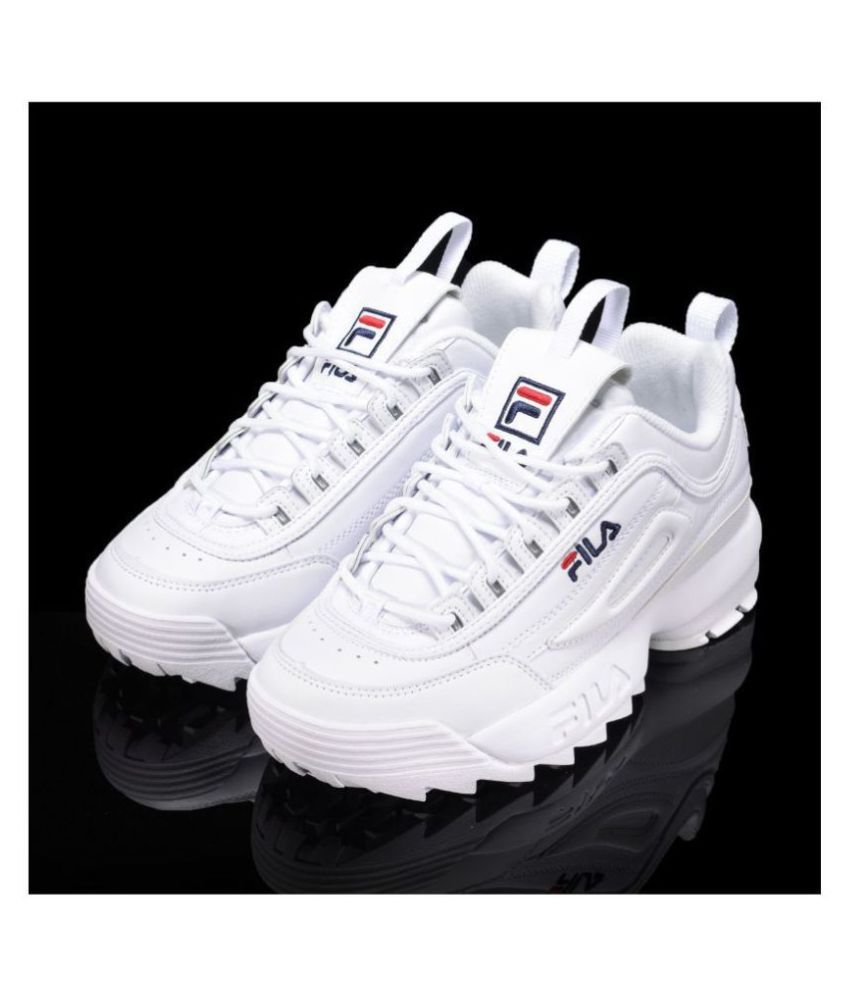 Fila DISRUPTOR LOW 2019 White Running Shoes - Buy Fila DISRUPTOR LOW ...
