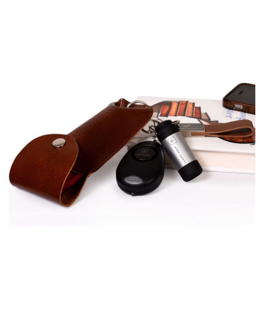 Mark Safety Products Premium Kit Of Pepper Spray With Leather Cover High Pitch Alarm With Led With Keyring And Led Spot Mini Torch With Usb Buy Online At Best Price On Snapdeal