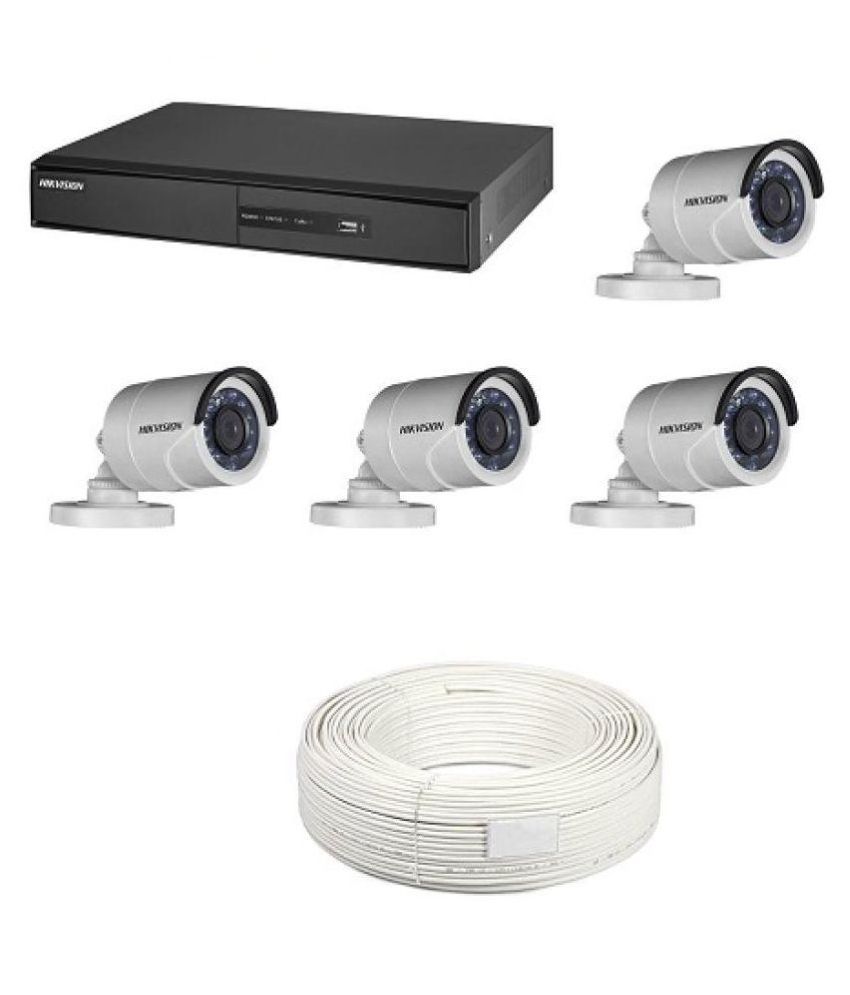 Hikvision Dvr Ds 74hghi F1 5 Bullet Ds 2ce16 Dot Irp Ad 4 1 Cable Night Vision Bullet 3 6 Camera Price In India Buy Hikvision Dvr Ds