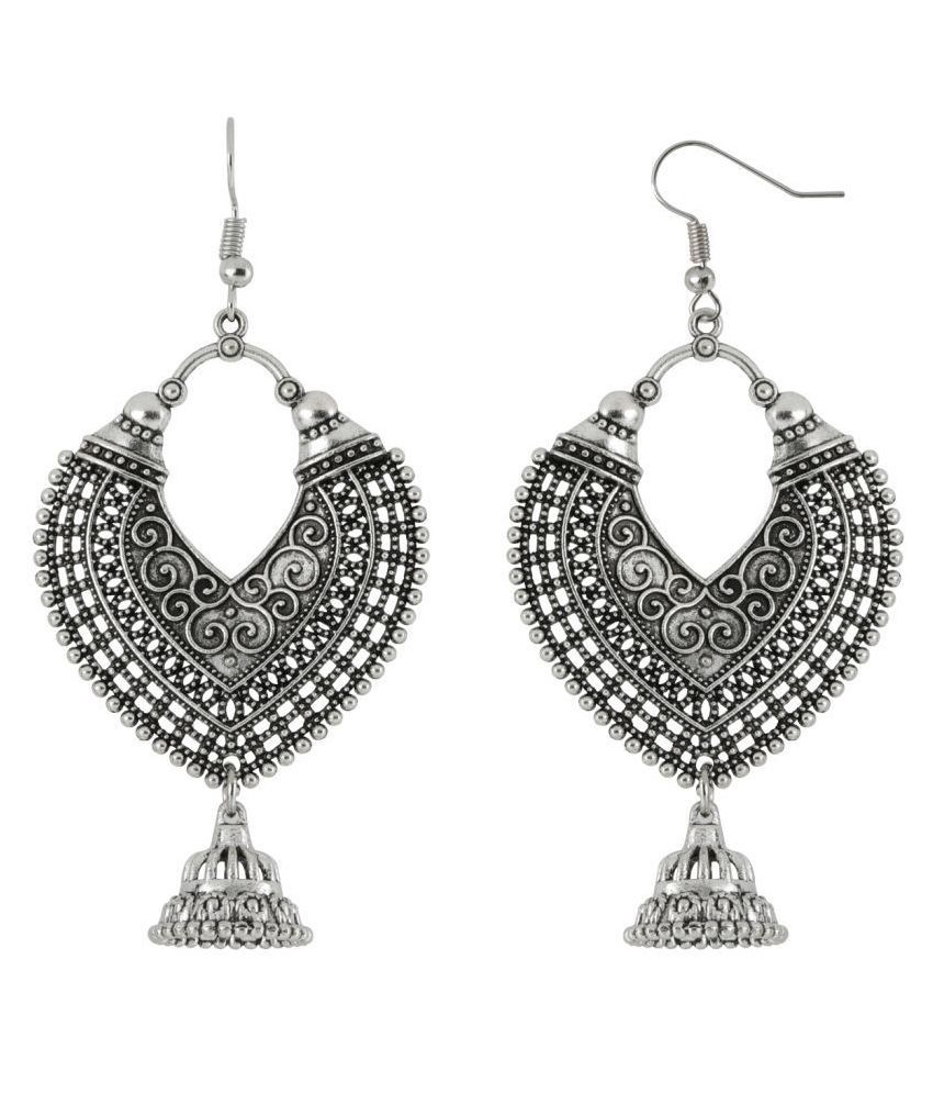     			Silver Shine Dazzling Silver Fish Hook Earrings for Women