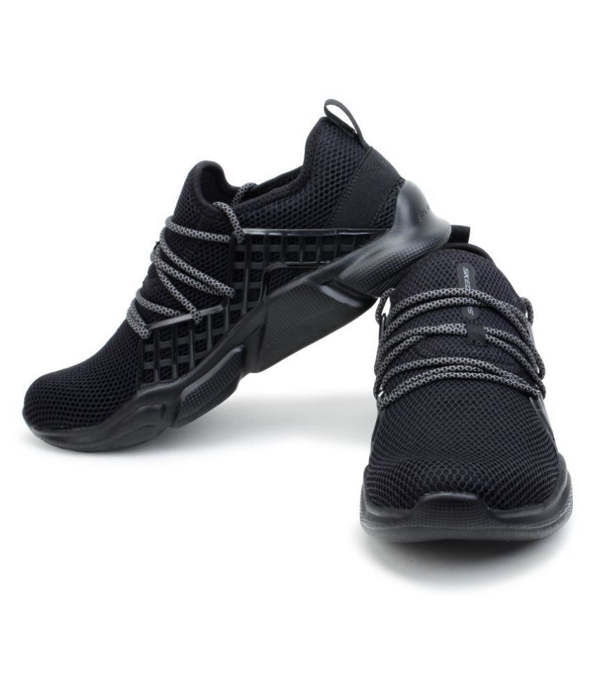 Skechers DRAFTER-HAVENEDGE Black Running Shoes - Buy Skechers DRAFTER ...