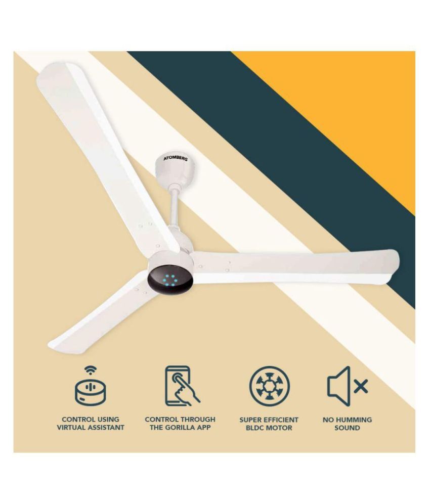 Atomberg Technologies 1200 Gorrss1200w Ceiling Fan White