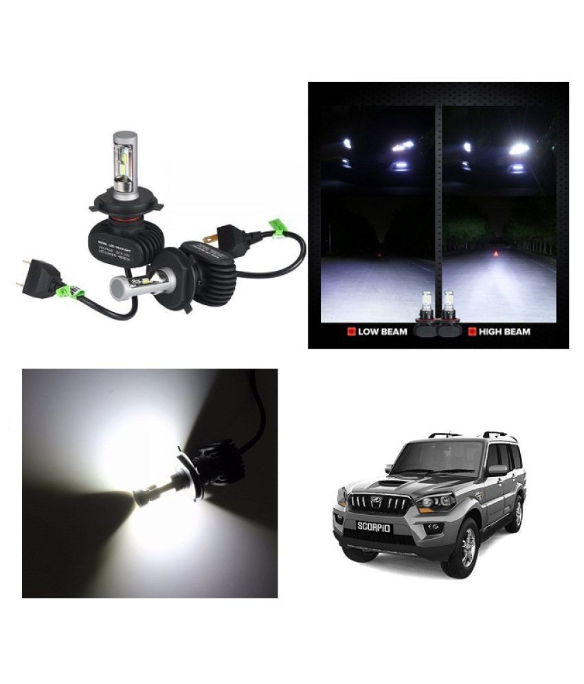 Trigcars Car Mahindra Scorpio Old LED Hid H4 CarStyling Lights