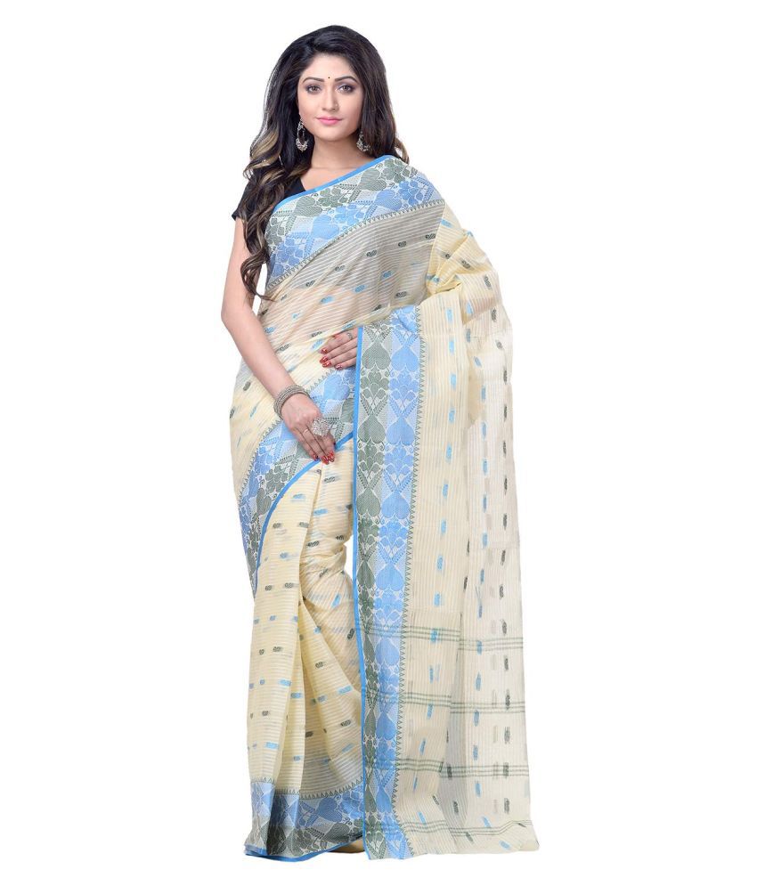     			Desh Bidesh Black,Blue Bengal cotton Saree