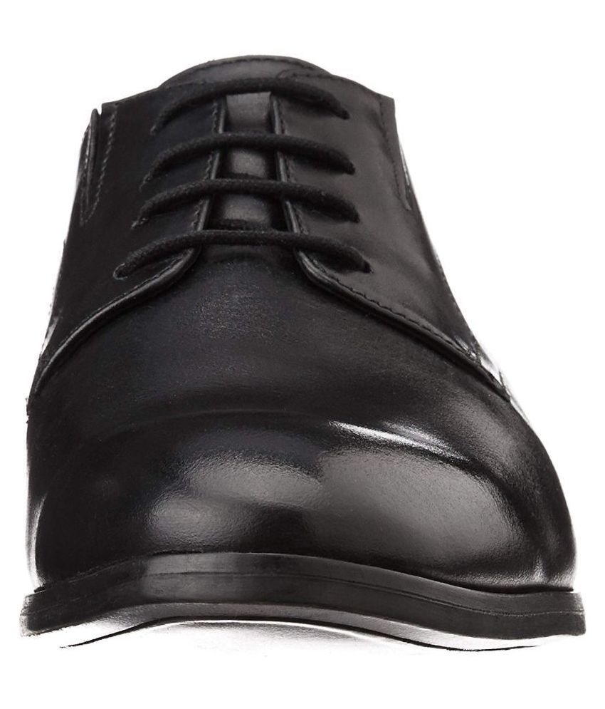 ruosh black formal shoes