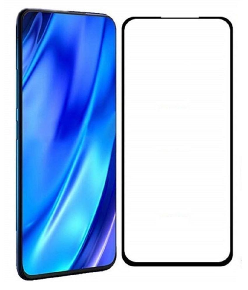 Vivo Y15 Full Glue Tempered Glass Screen Guard By Wildfab Black 11D Premium Edge to Edge